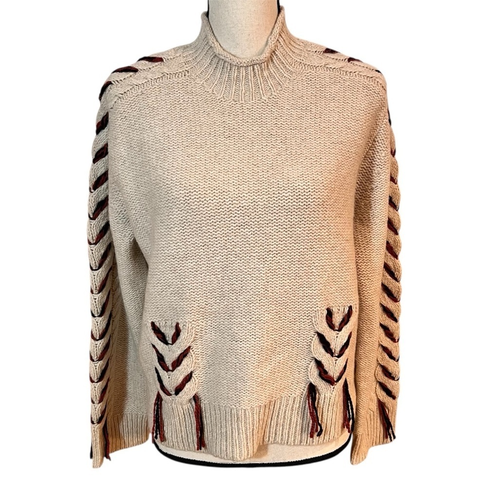 Jigsaw Braided Cable Sweater Sz-XS